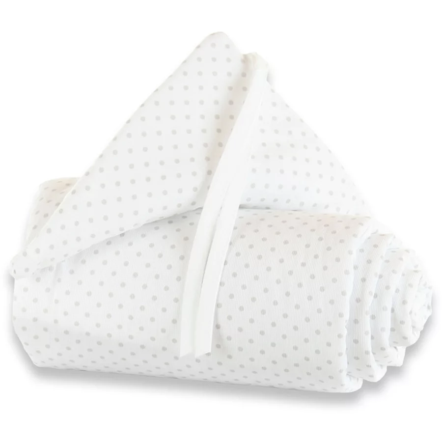 babybay® Nestchen Piqué Original Punkte perlgrau 144x25 cm