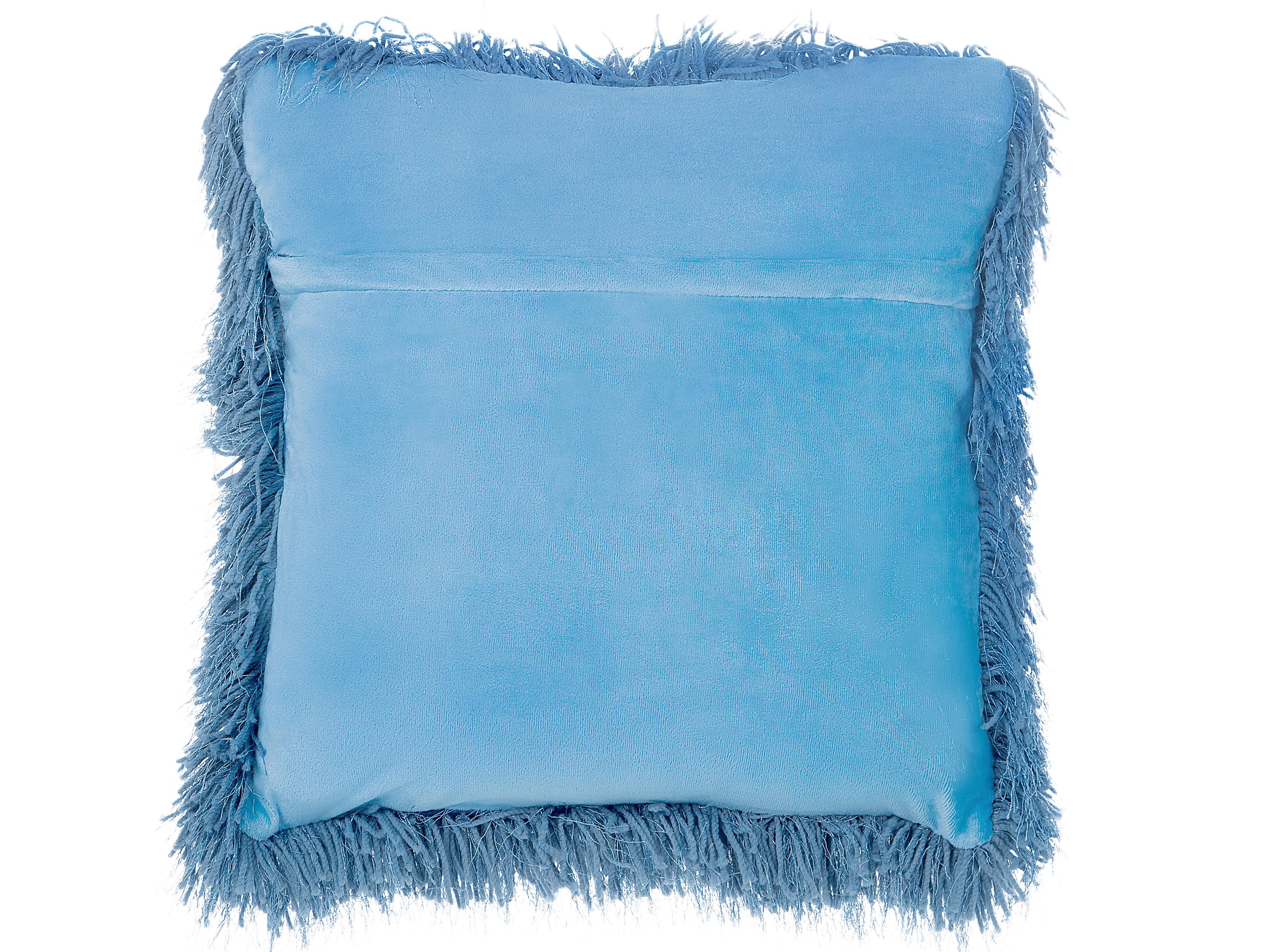 Set van 2 sierkussens CIDE 45 x 45 cm Blauw effen