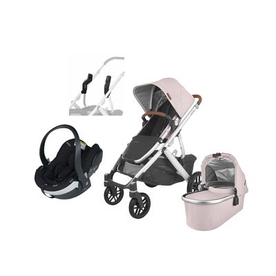 UPPAbaby VISTA V2 Duovogn inkl. Maxi-Cosi CabrioFix & Base, Alice Dusty Pink