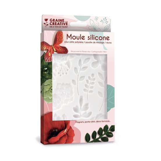Moule silicone 20x13 cm Floral