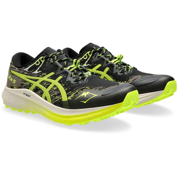 Chaussure trail ASICS FUJI LITE 5 BLACK/SAFETY YELLOW