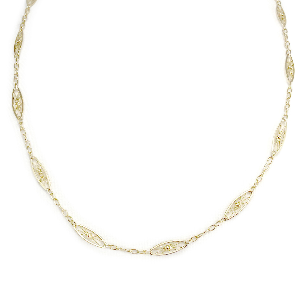 Collier d'occasion or 750 jaune 50 cm