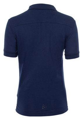 Polo Manches Courtes Craft FFS 2022 Bleu Femme