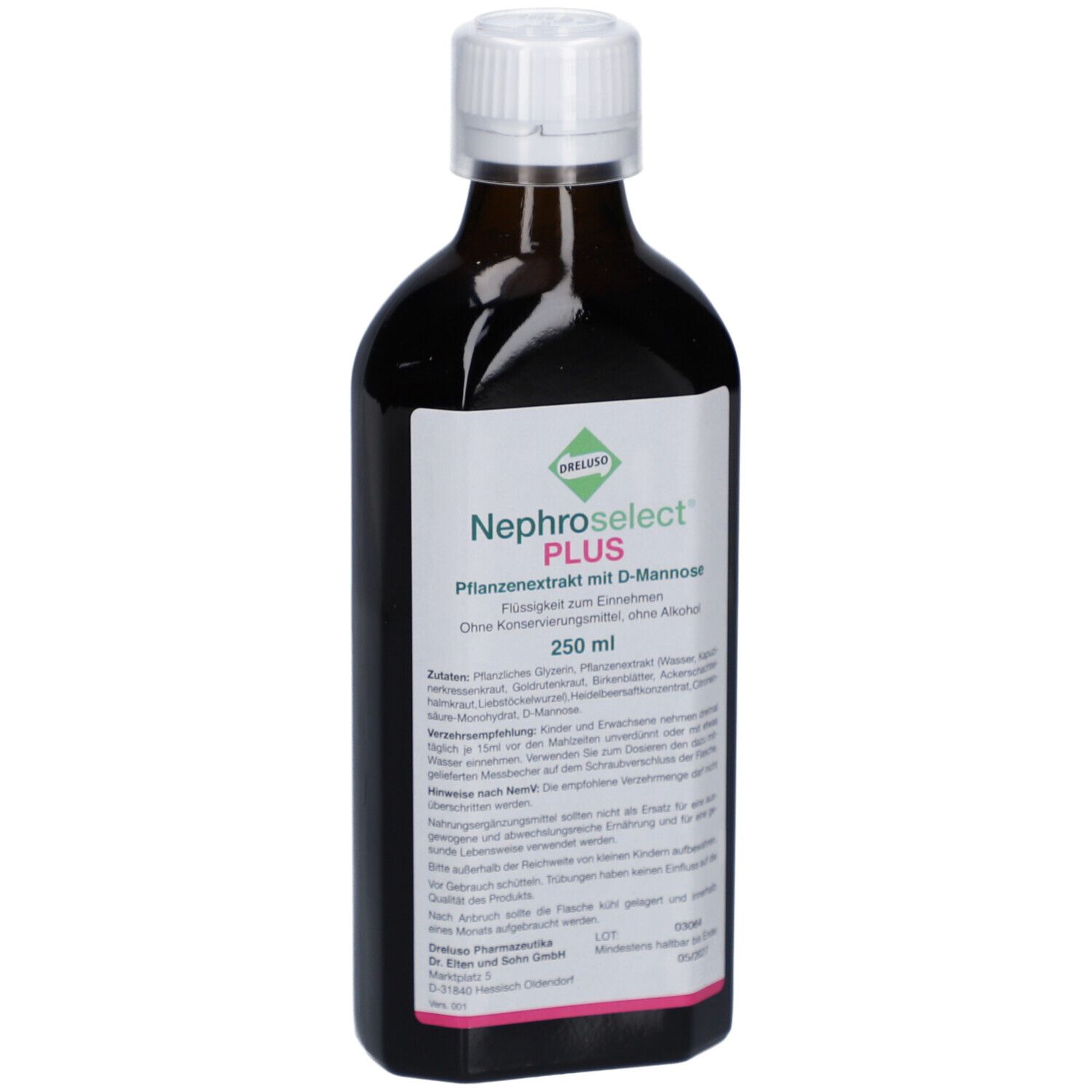 Nephroselect Plus Flüssigkeit mit D-Mannose und Heidelbeersaft