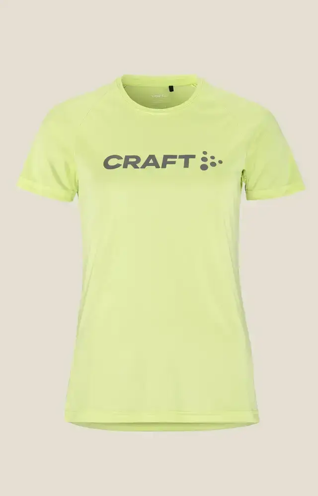 Craft CORE Unify Logo Hardloopshirt Korte Mouwen Lichtgroen Dames