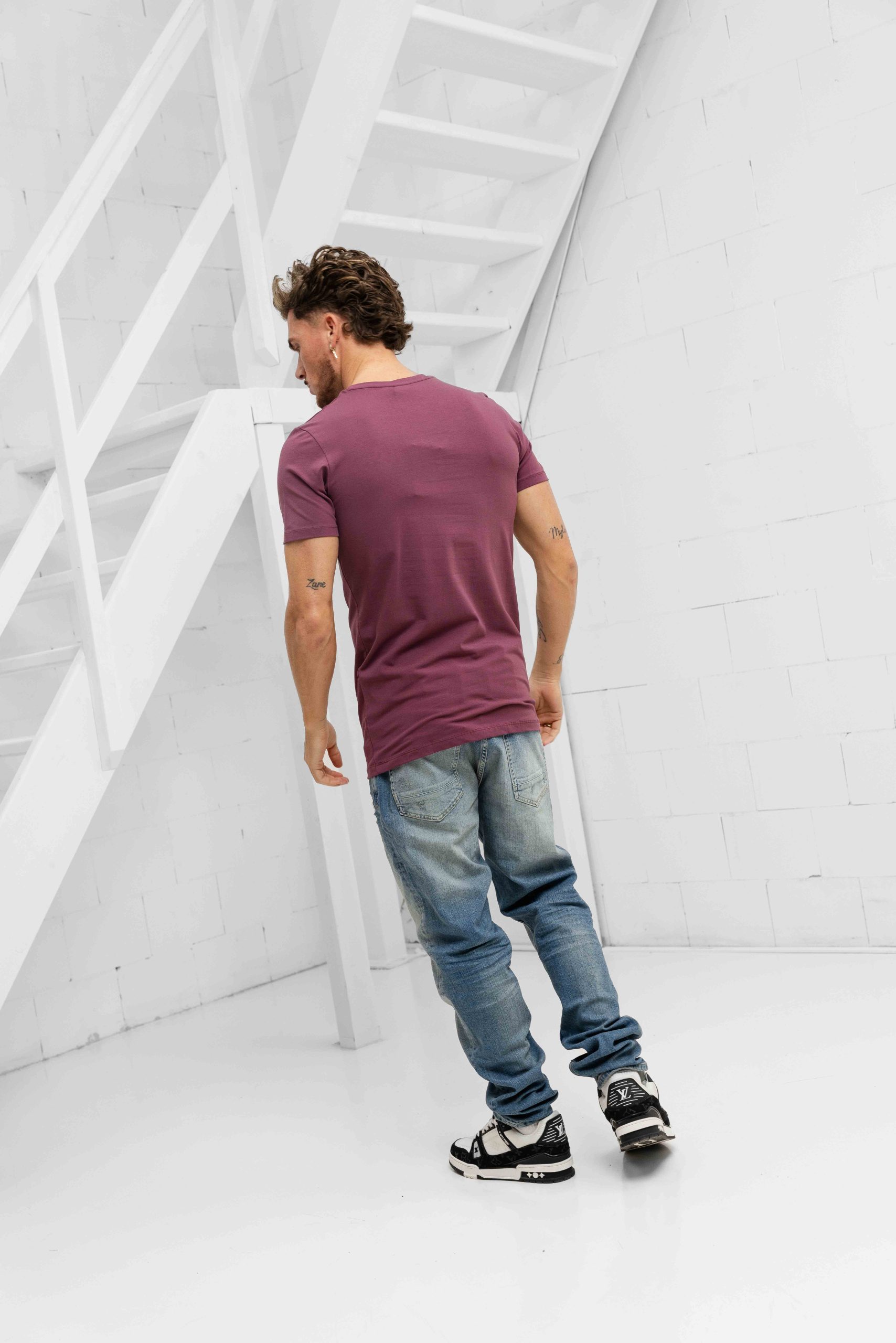 AB Lifestyle Essential T-Shirt Heren Paars