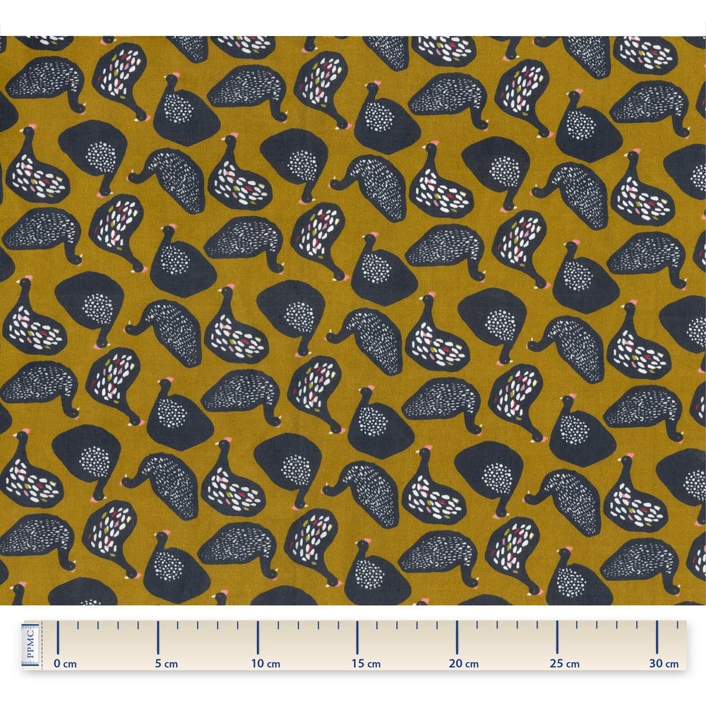 Coupon Tissu 50 Cm Poule À Facette