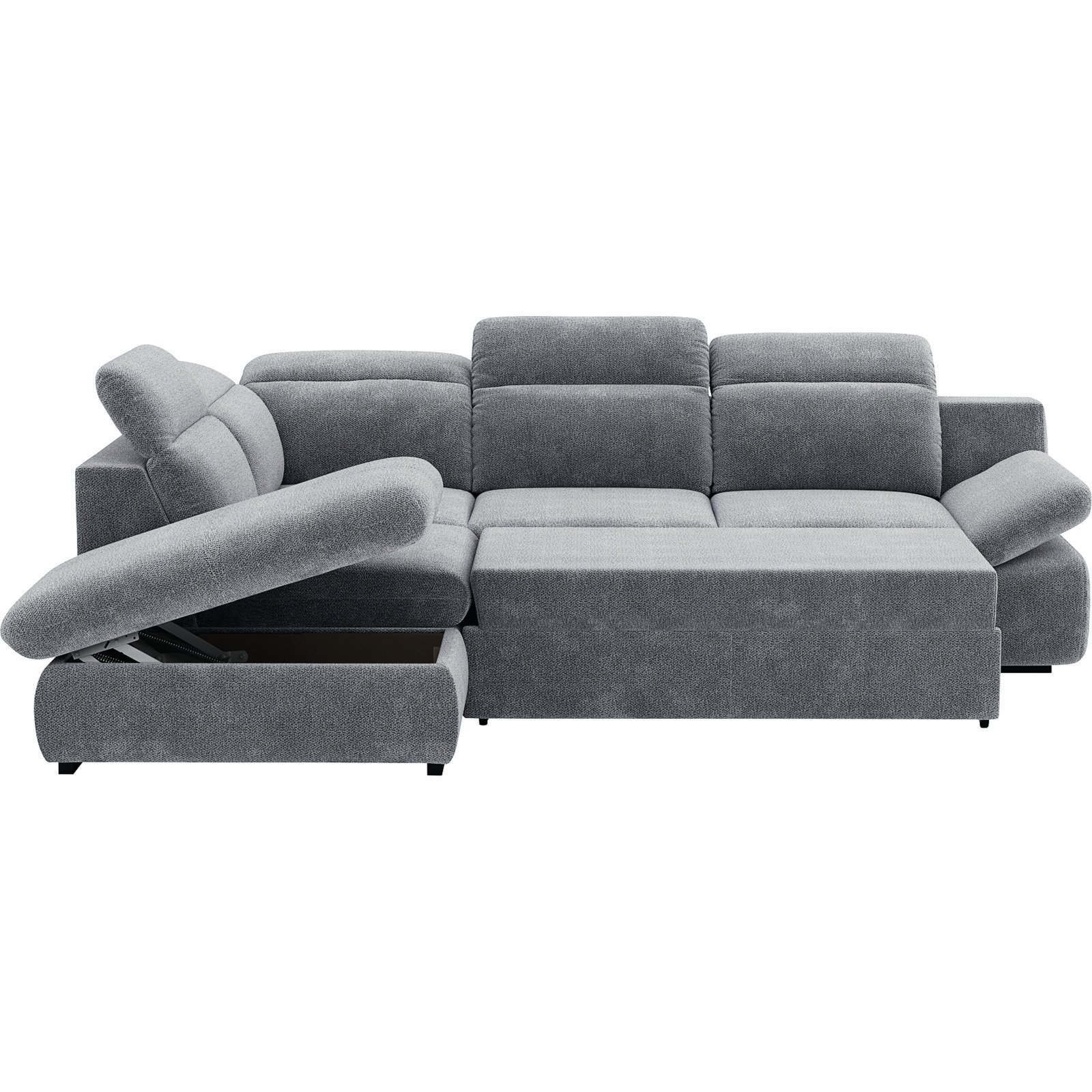 Ecksofa Lorena Stoff, Ottomane links