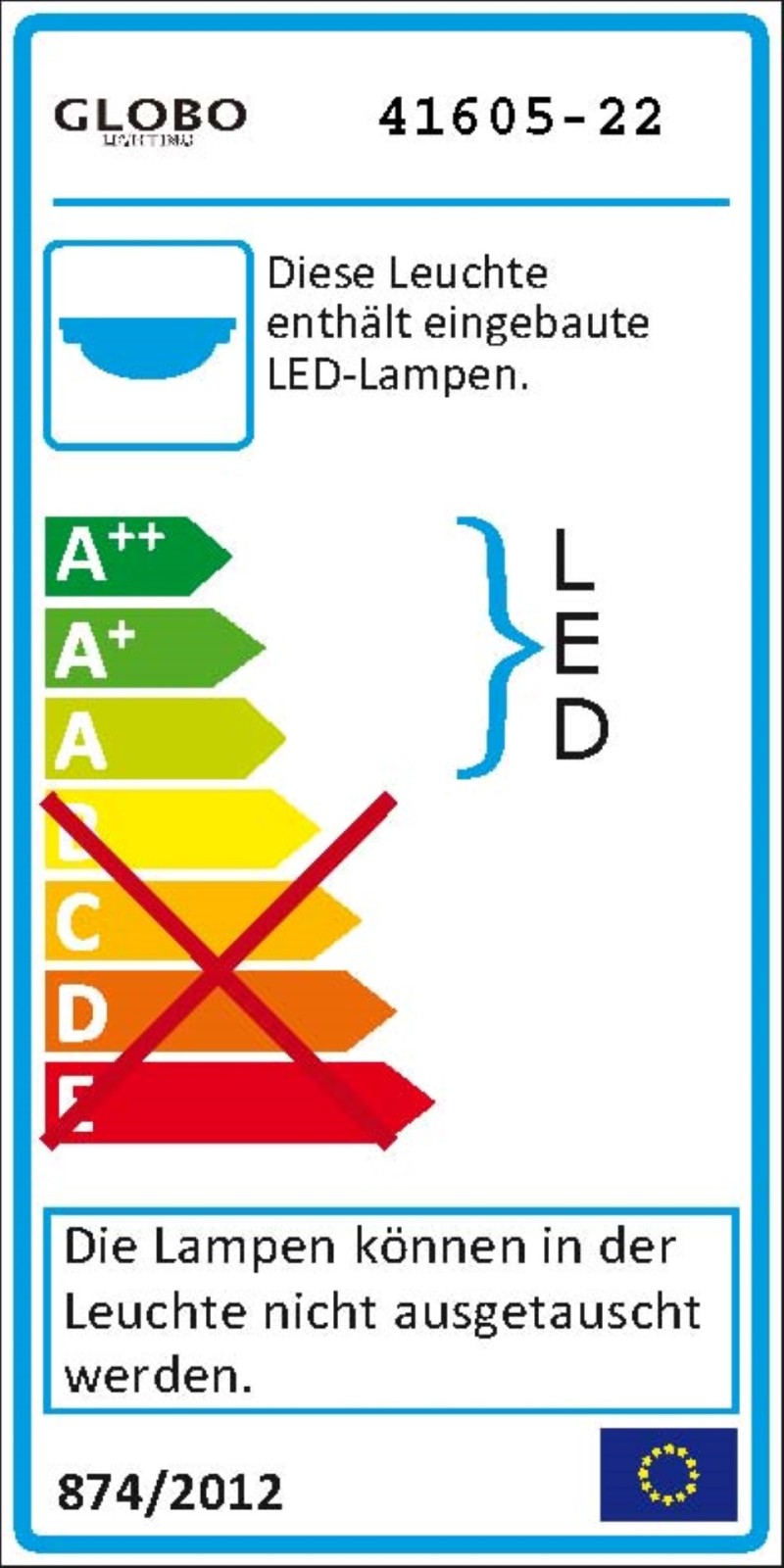 LED-Deckenleuchte - weiß -Ø 24,5 cm