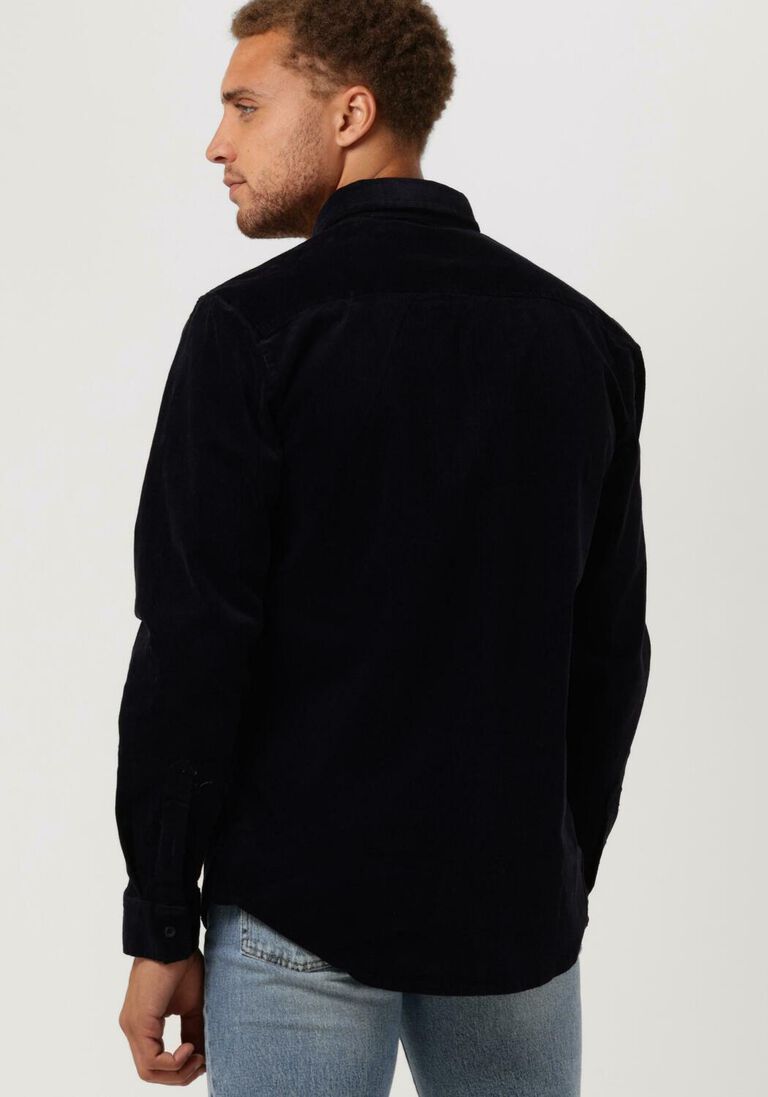 ANERKJENDT donkerblauwe anerkjendt overshirt akleif corduroy shirt