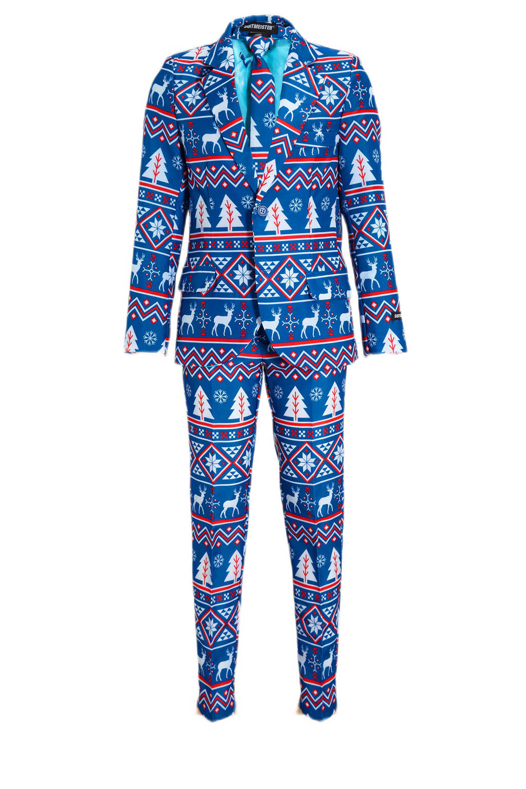 Suitmeister kostuum Christmas Blue Nordic blauw