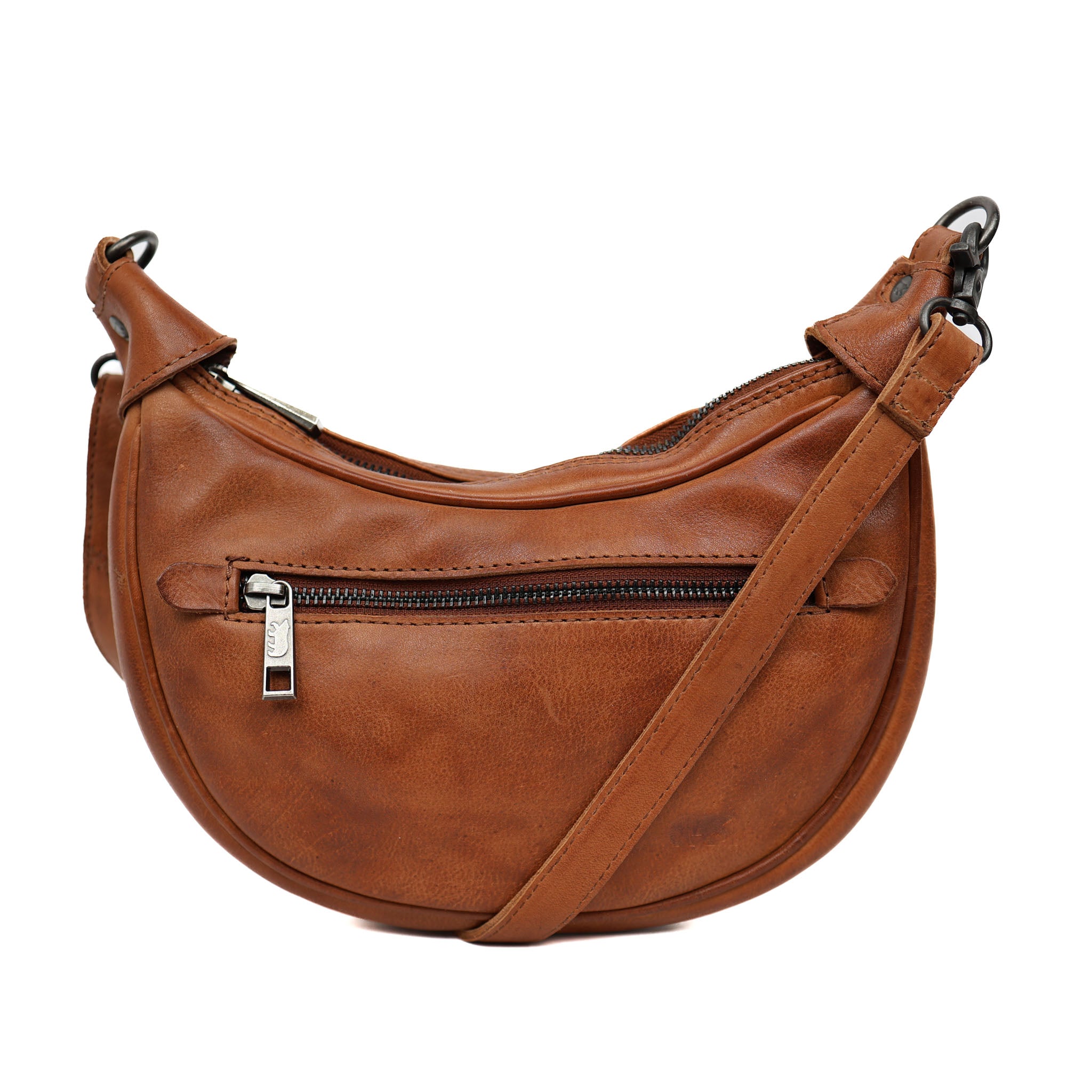 Hand-/schoudertasje met ketting 'Amira' cognac COGNAC
