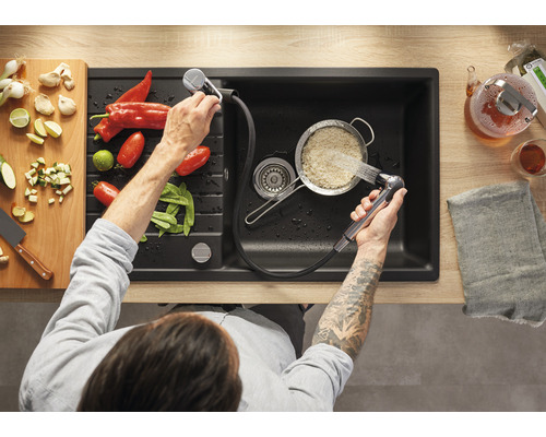 Blanco keukenkraan met handdouche WEGA-S II cafe mat 526424