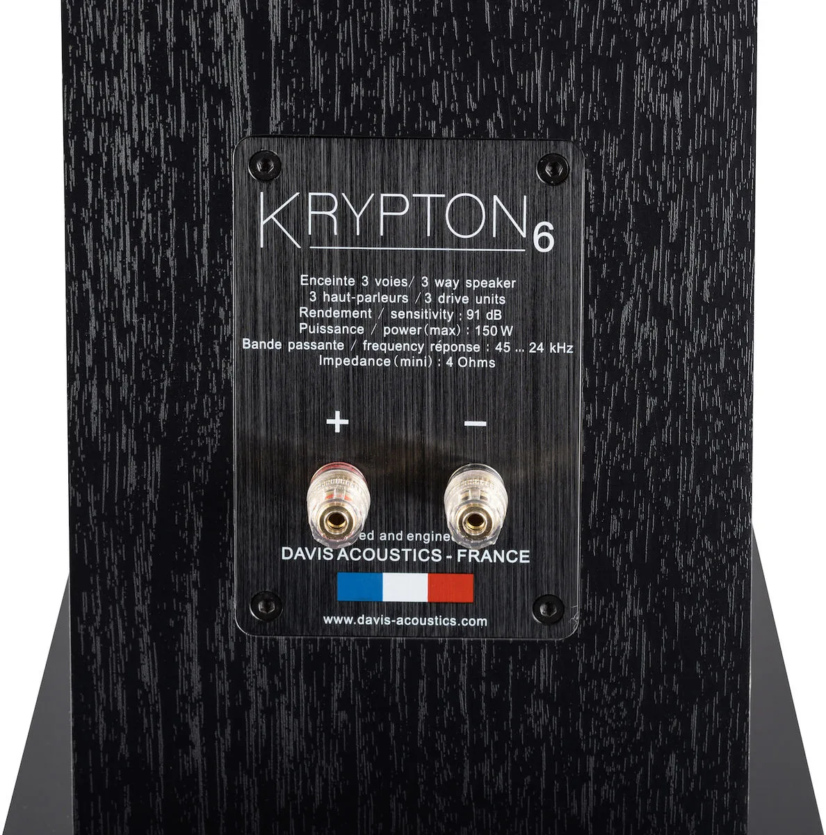 Davis Acoustics Krypton 6 Noir (la paire) Enceintes colonne