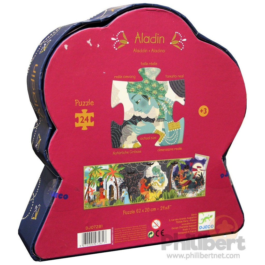 Puzzle Silhouette : Aladin - 24 Pièces