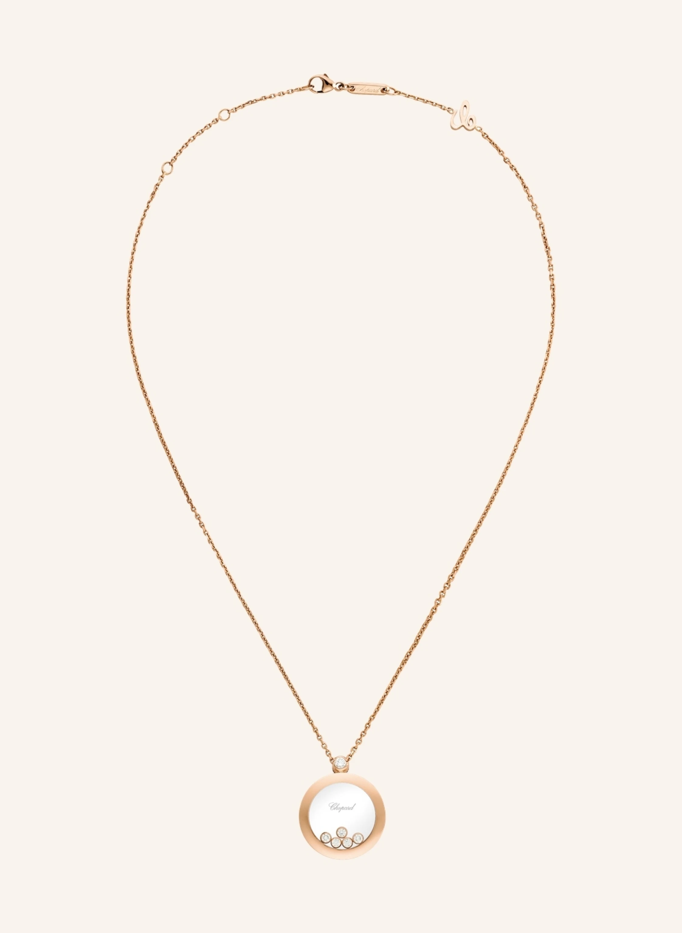 Chopard Anhänger HAPPY DIAMONDS ICONS Anhänger aus 18 Karat Roségold und Diamanten