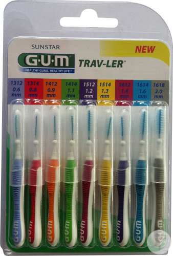 Gum Trav-Ler Brosse Interdentaire Multipack 10 Pièces
