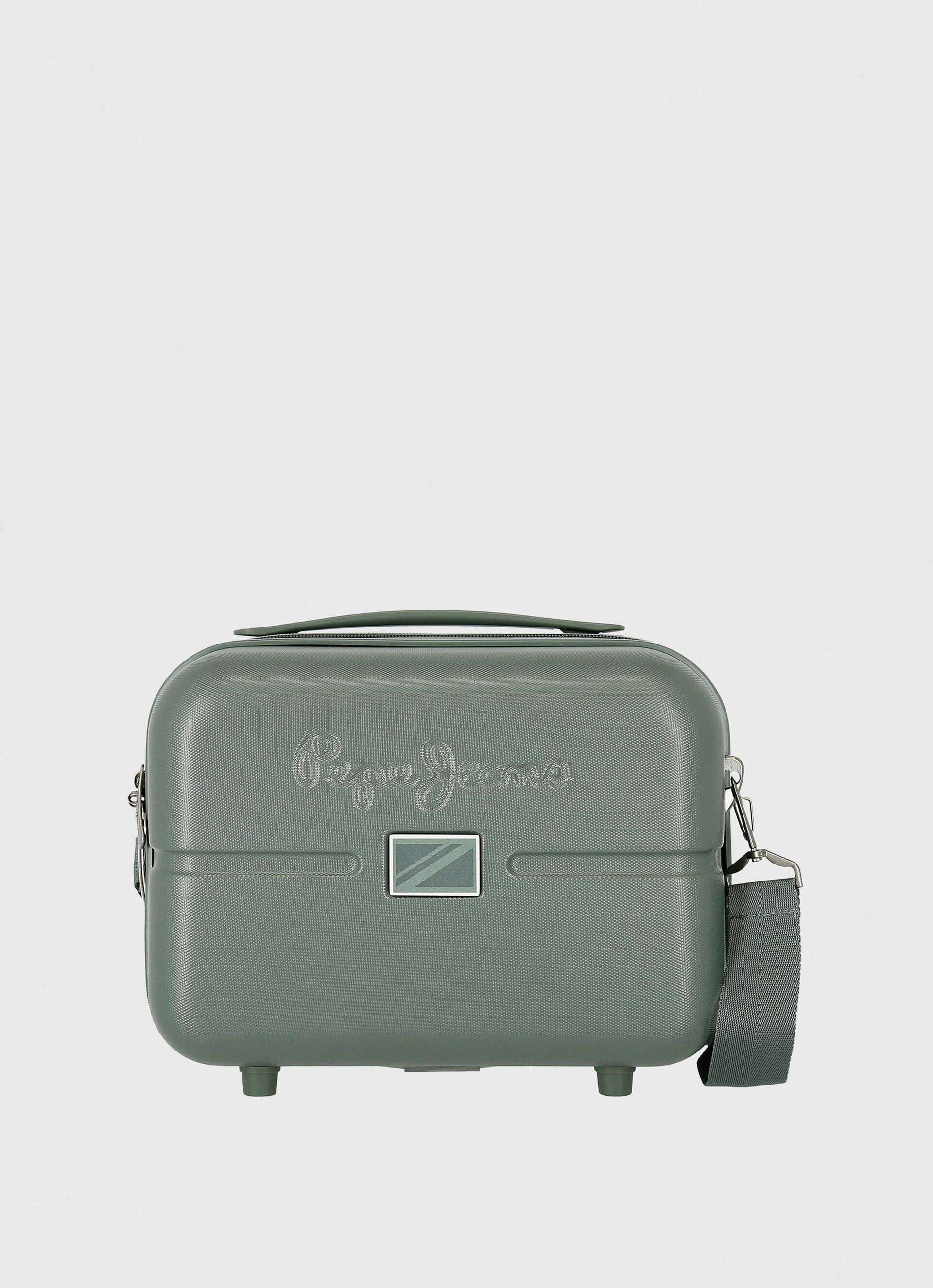 Nécessaire de viagem com logotipo em relevo - verde-oliva, tamanho único