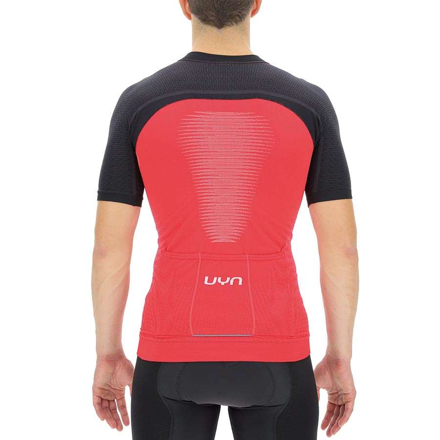 UYN Granfondo Fietsshirt Korte Mouwen Rood/Zwart Heren