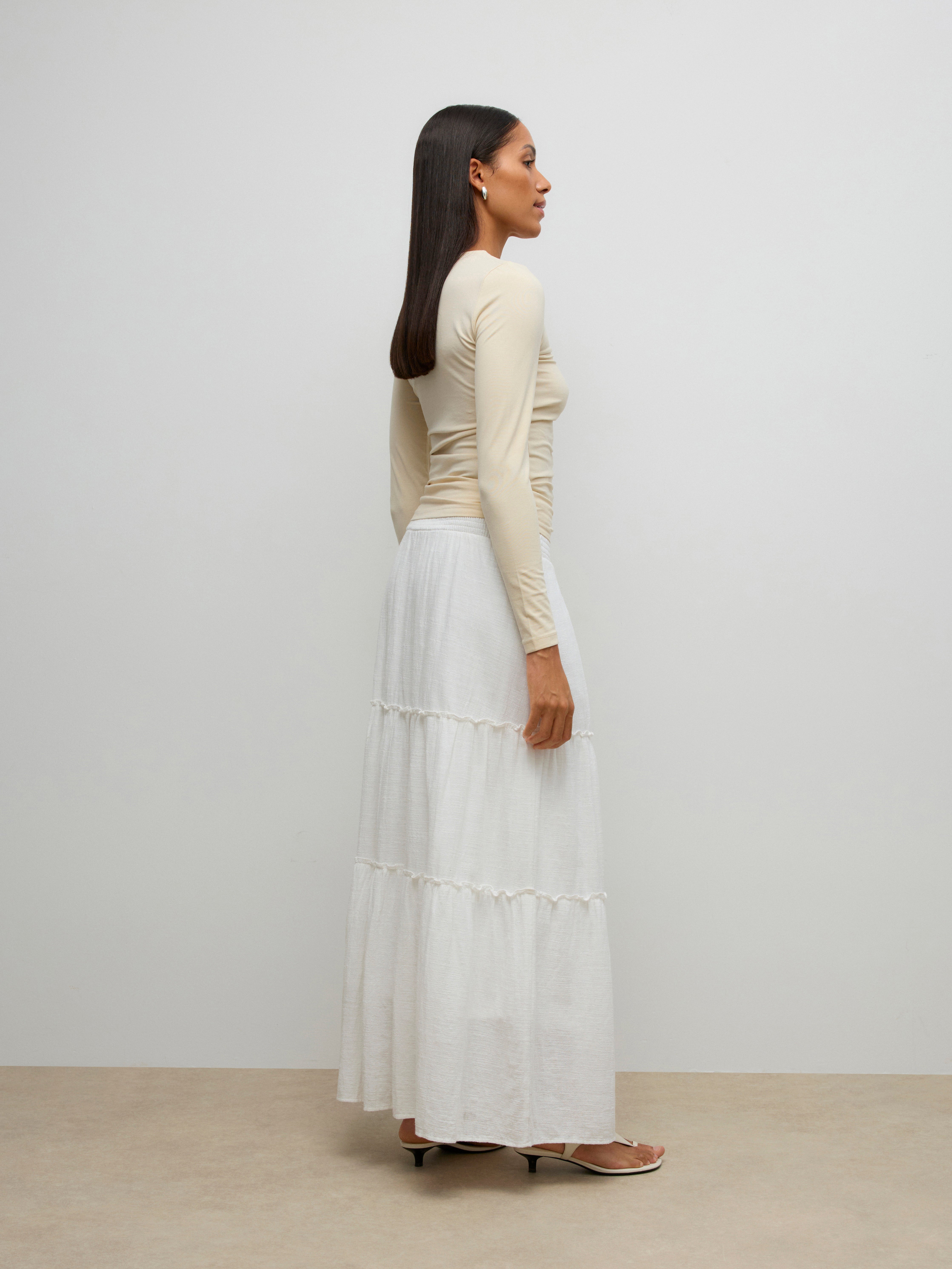 AWKEELEY High waist Lange rok