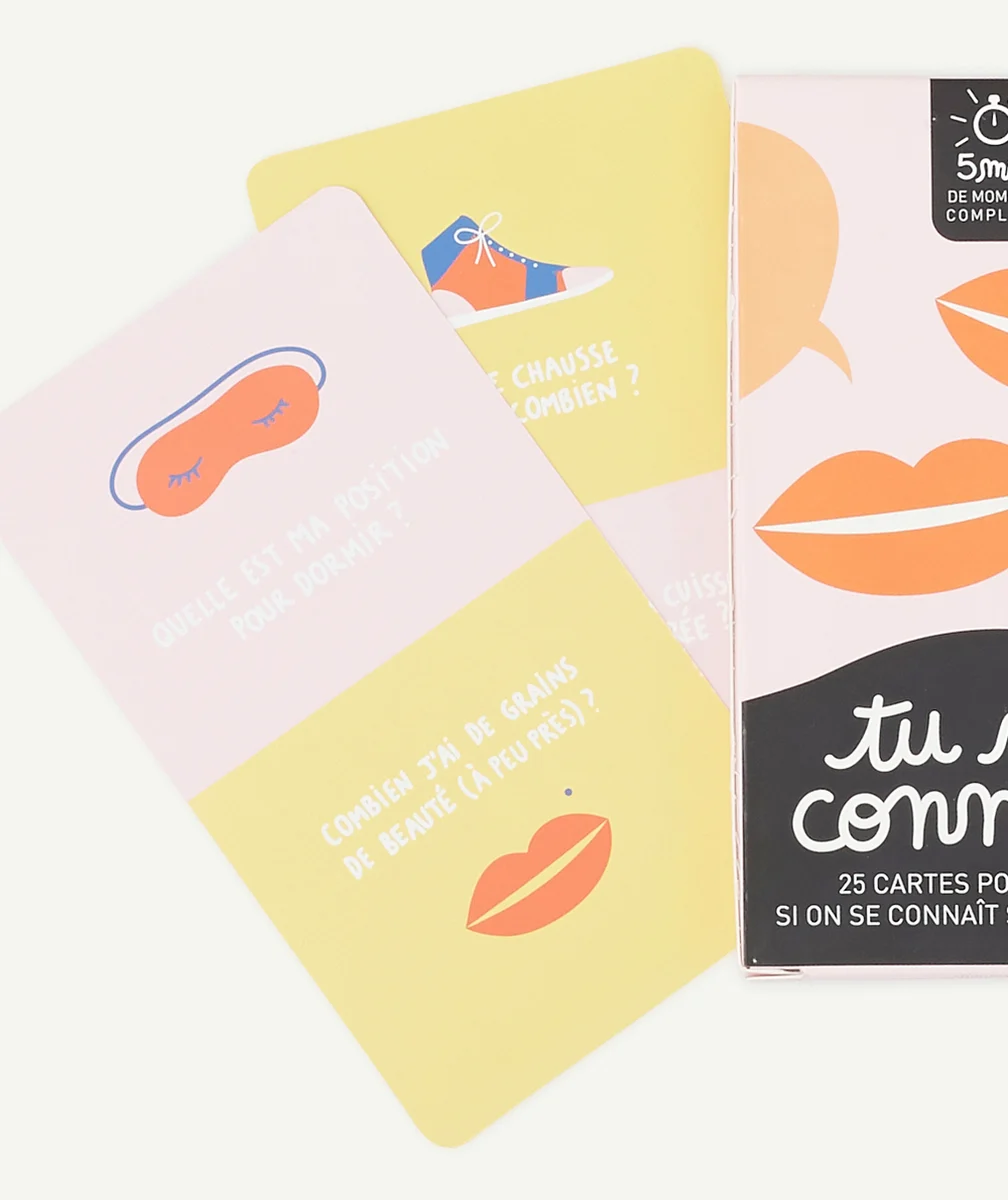 MINUSLE JEU DE CARTES TU ME CONNAIS ?