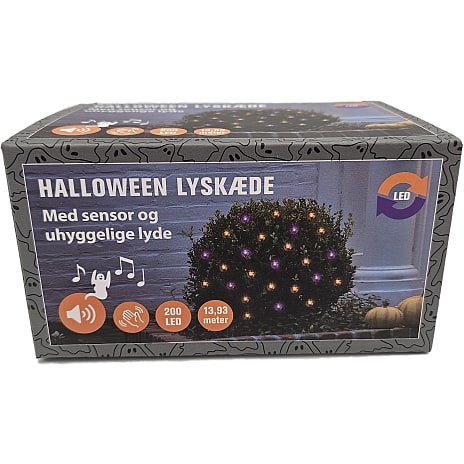 Halloween lyskæde med lyd og sensor
