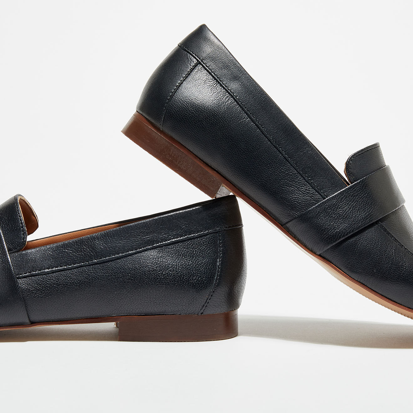 Quartier Latin Mocassins en Cuir Heart noirs