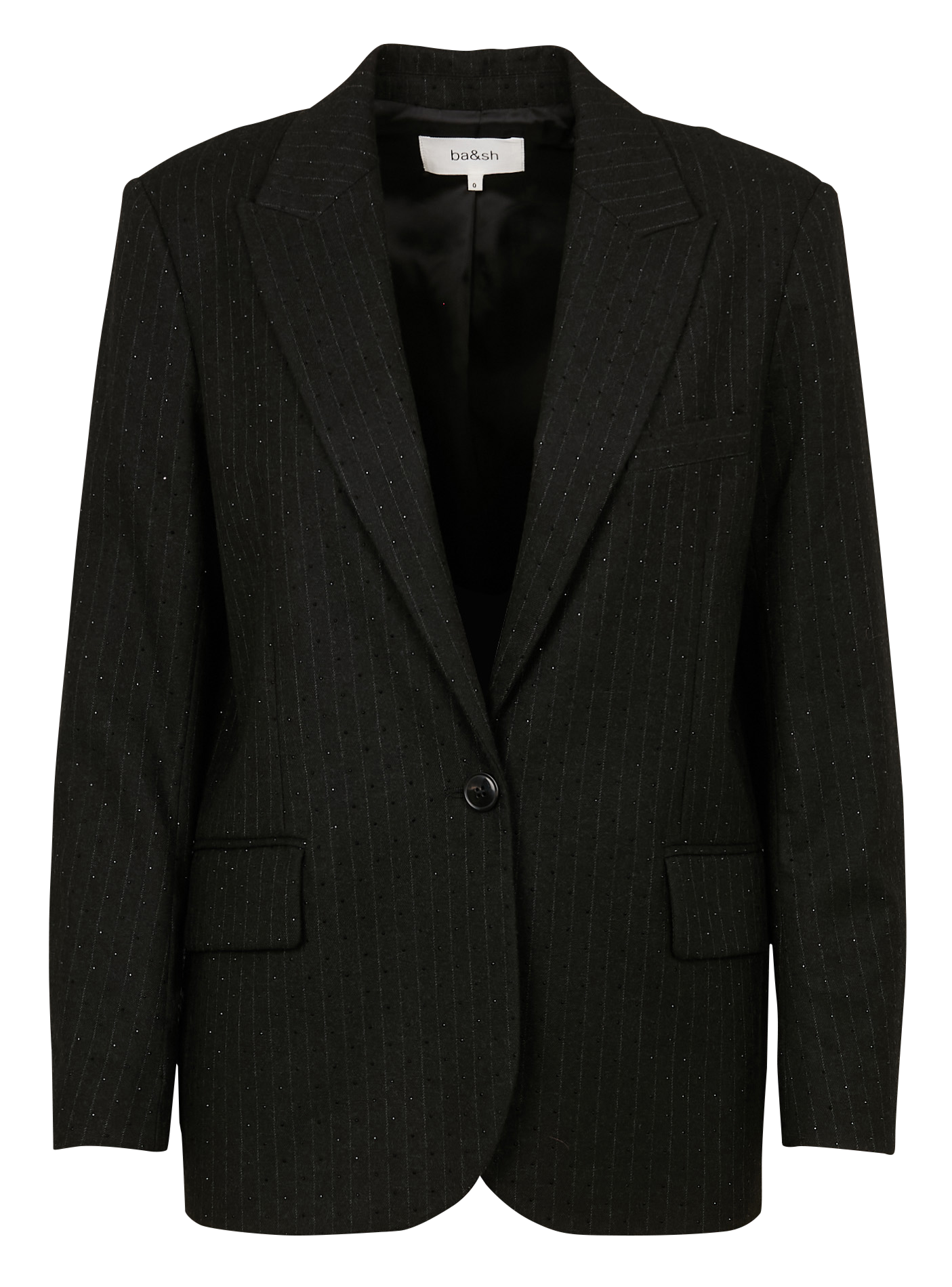 POPS - Veste de tailleur à rayures | Noir