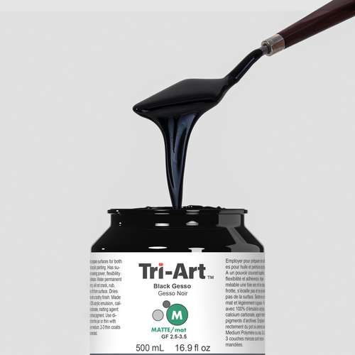 Tri-Art™ Black Gesso, matt