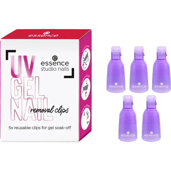 studio nails UV GEL NAIL removal clips 01 hold me tight - 5 Stück