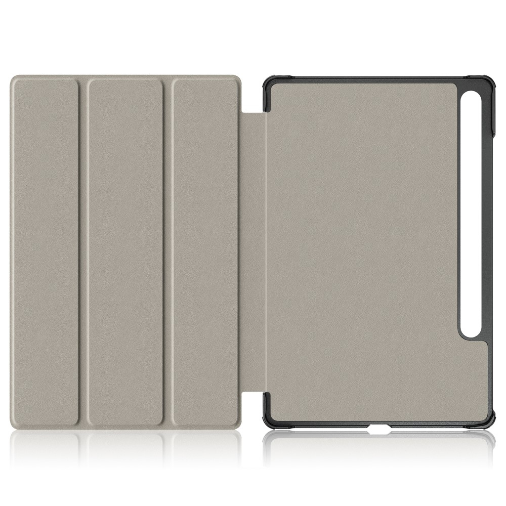 Samsung Galaxy Tab S9  Plus Leder Tasche Smart Cover Schutzhülle   S-Pen Halterung - Don't Touch Me