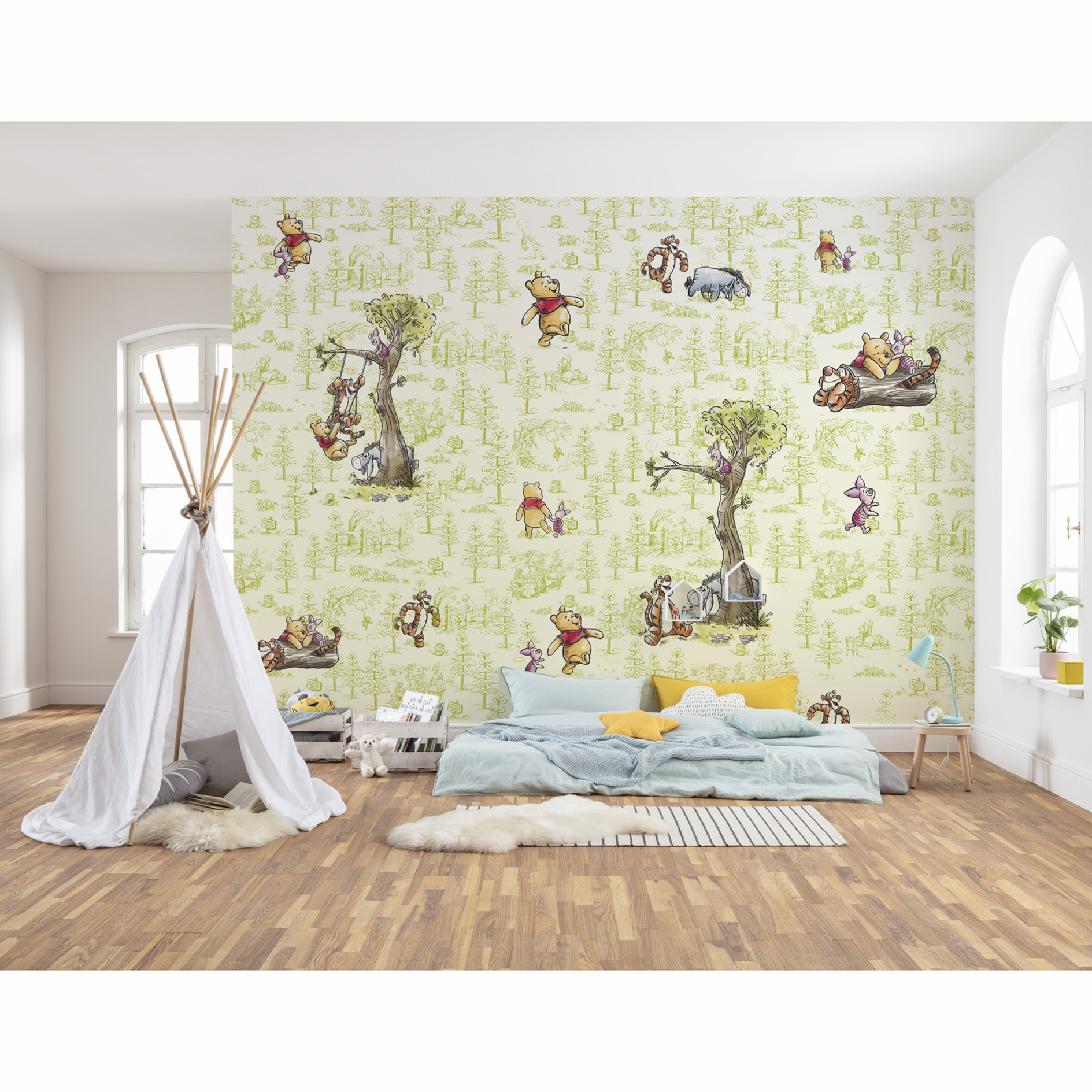 Vlies-Fototapete WINNIE THE POOH FRIENDS - 300x280 cm