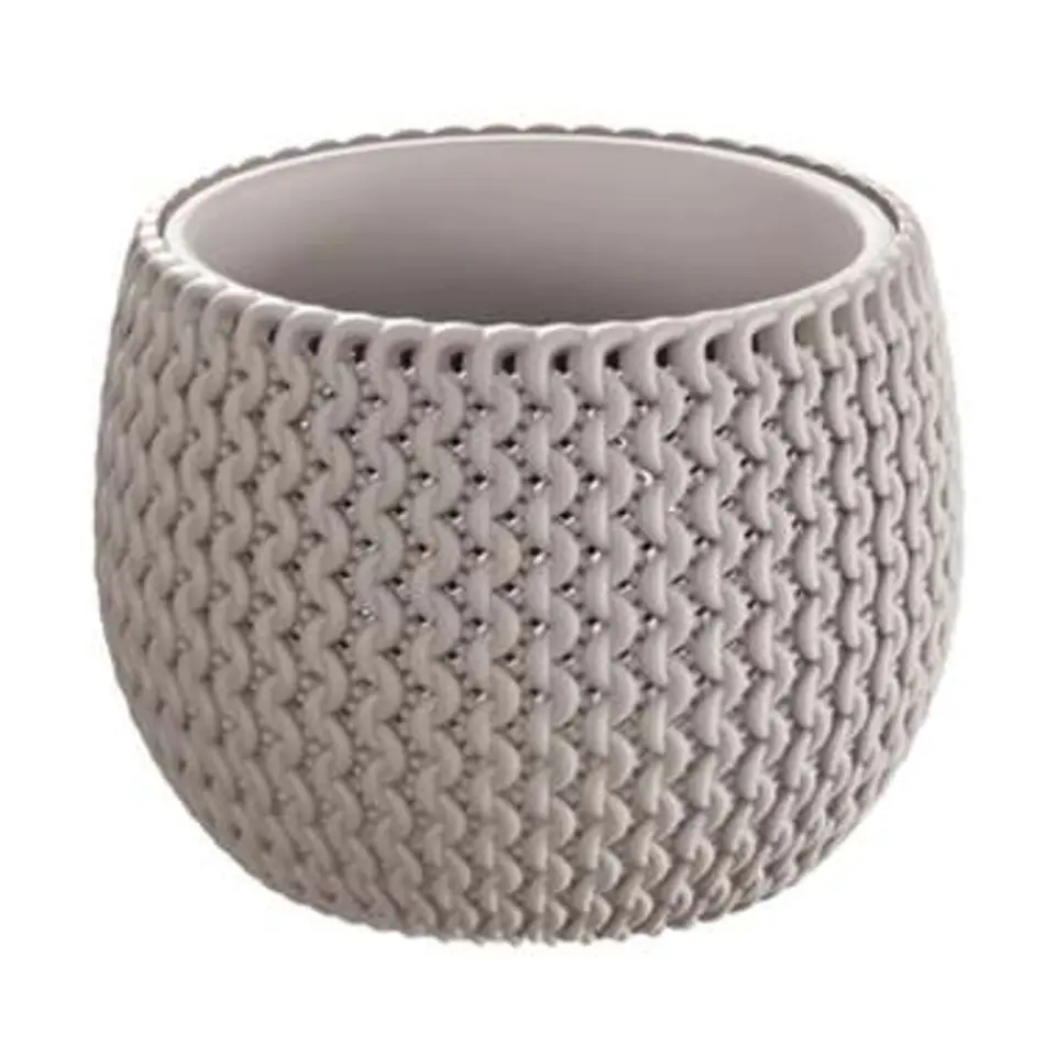 Prosperplast Bloempot Splofy - taupe - 1400 ml - 18 cm