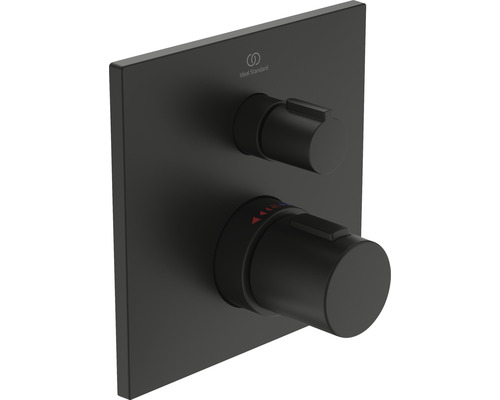 Ideal Standard badkraan met thermostaat CERATHERM C100 zijdezwart mat A6956XG