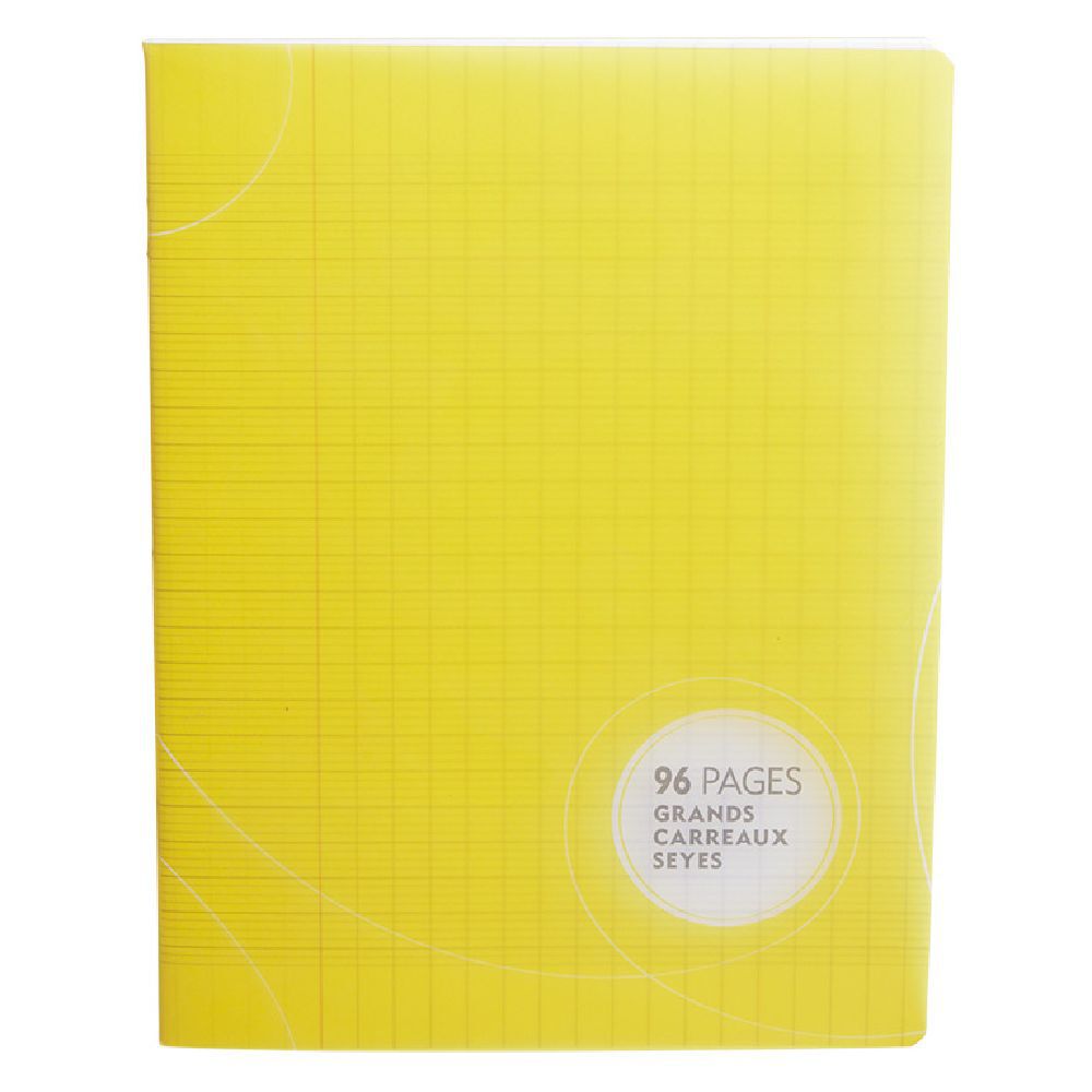 Cahier grands carreaux couverture rigide 96 pages 17x22cm x5
