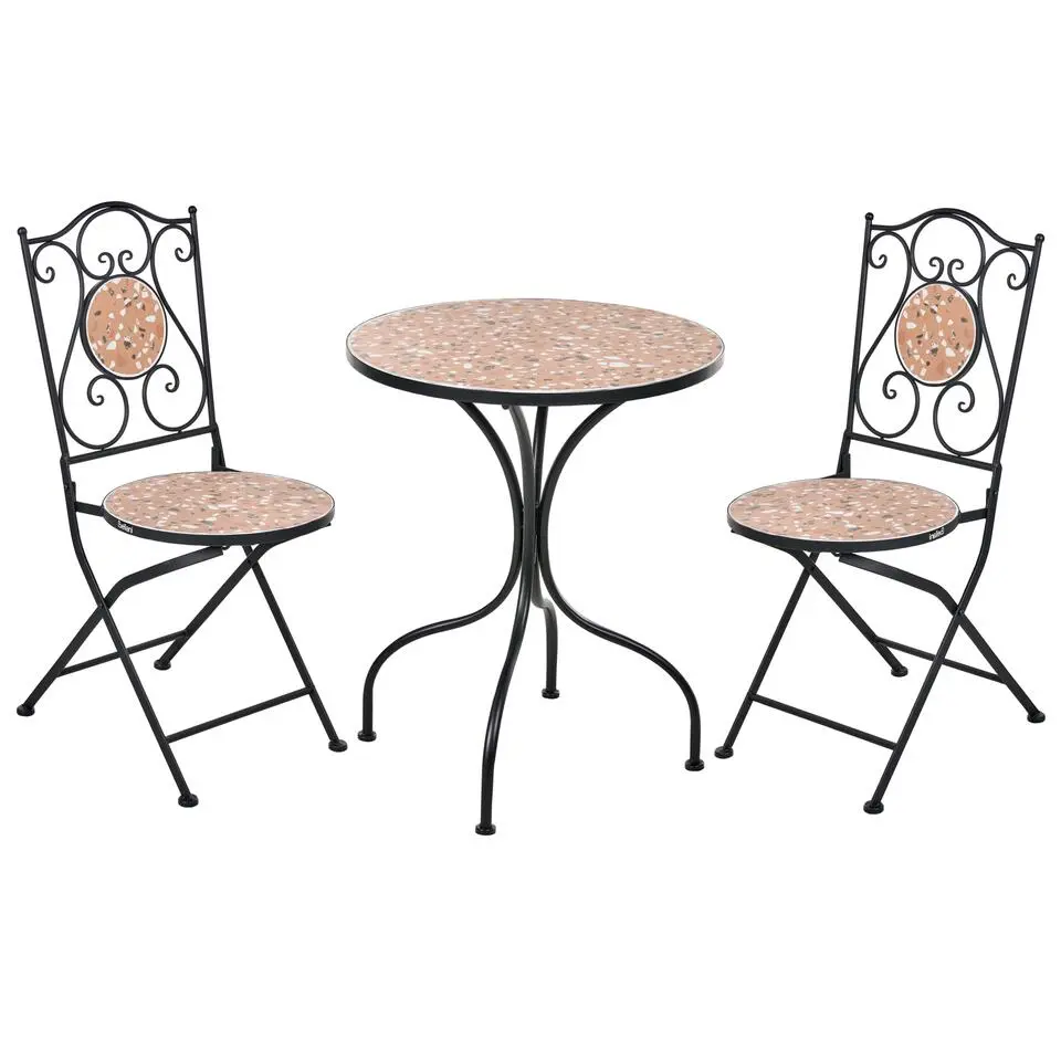 ADRANO - Bistroset - Zwart - IJzer