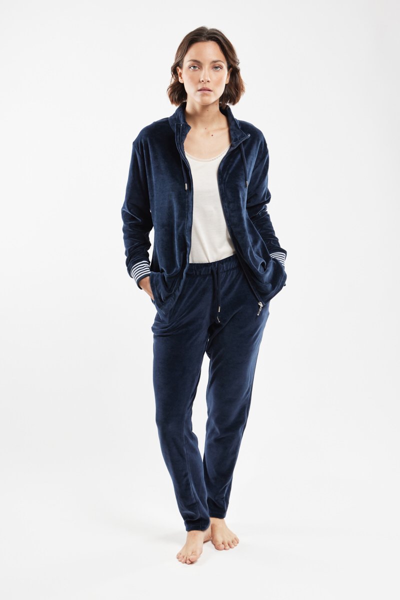 Veste zippée homewear - velours