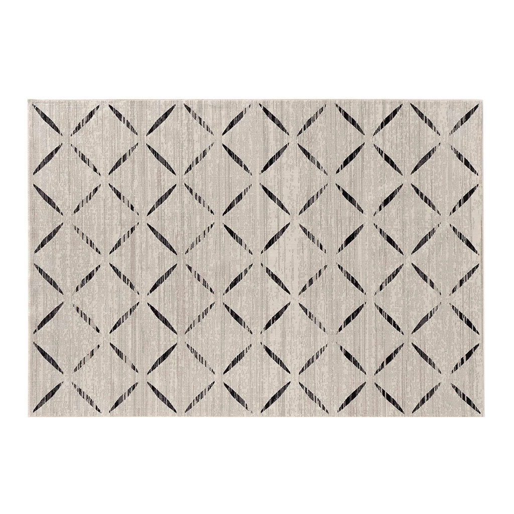 Tapis rectangulaire viscose MODESTO naturel 68x110cm