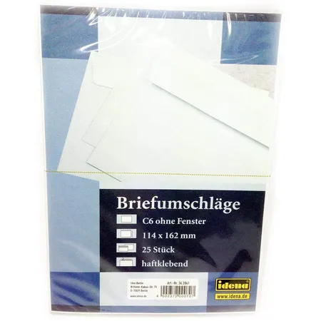 Idena BU C6 Haftklebung OF, 75g/m², 25 Stück