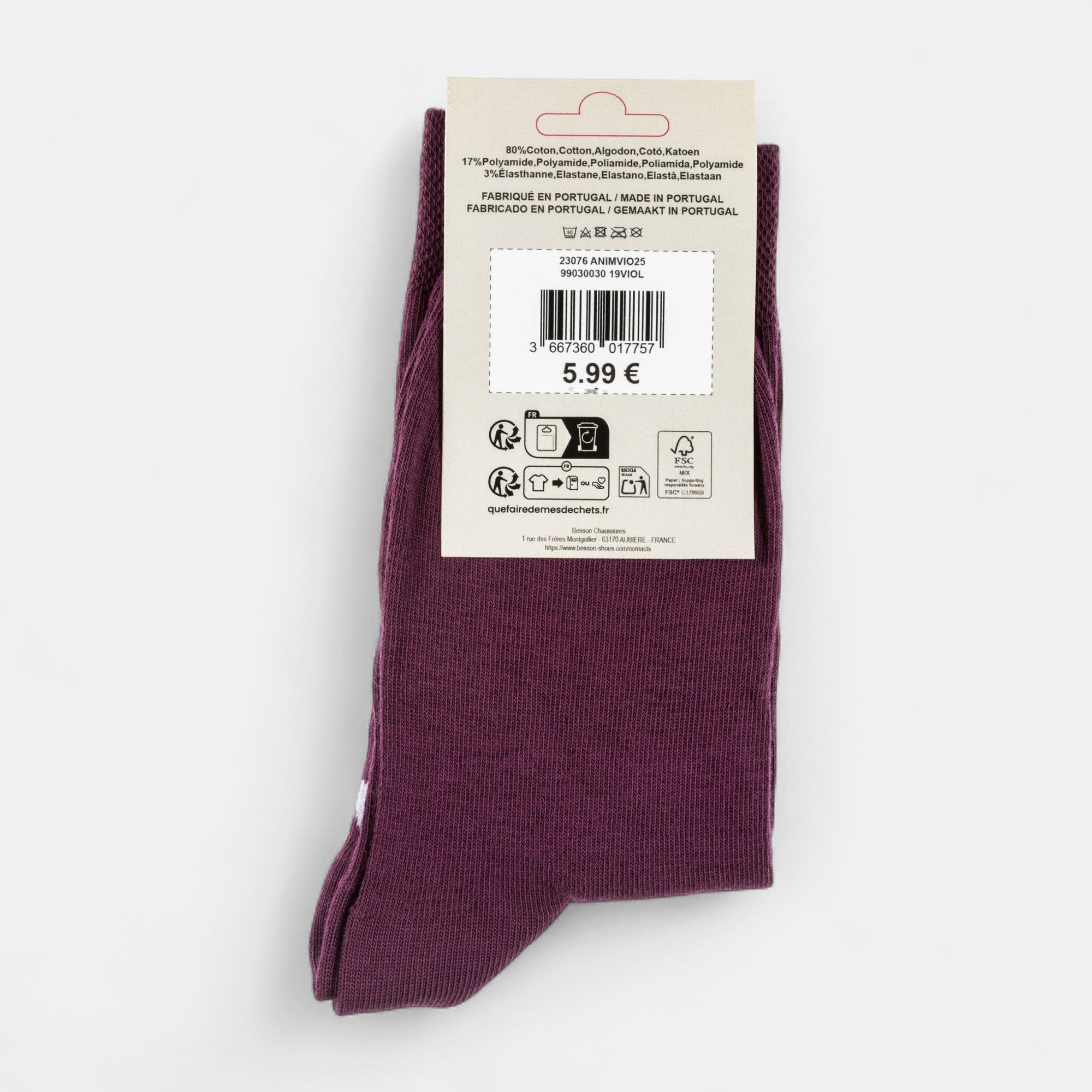 Chaussettes Femme violet