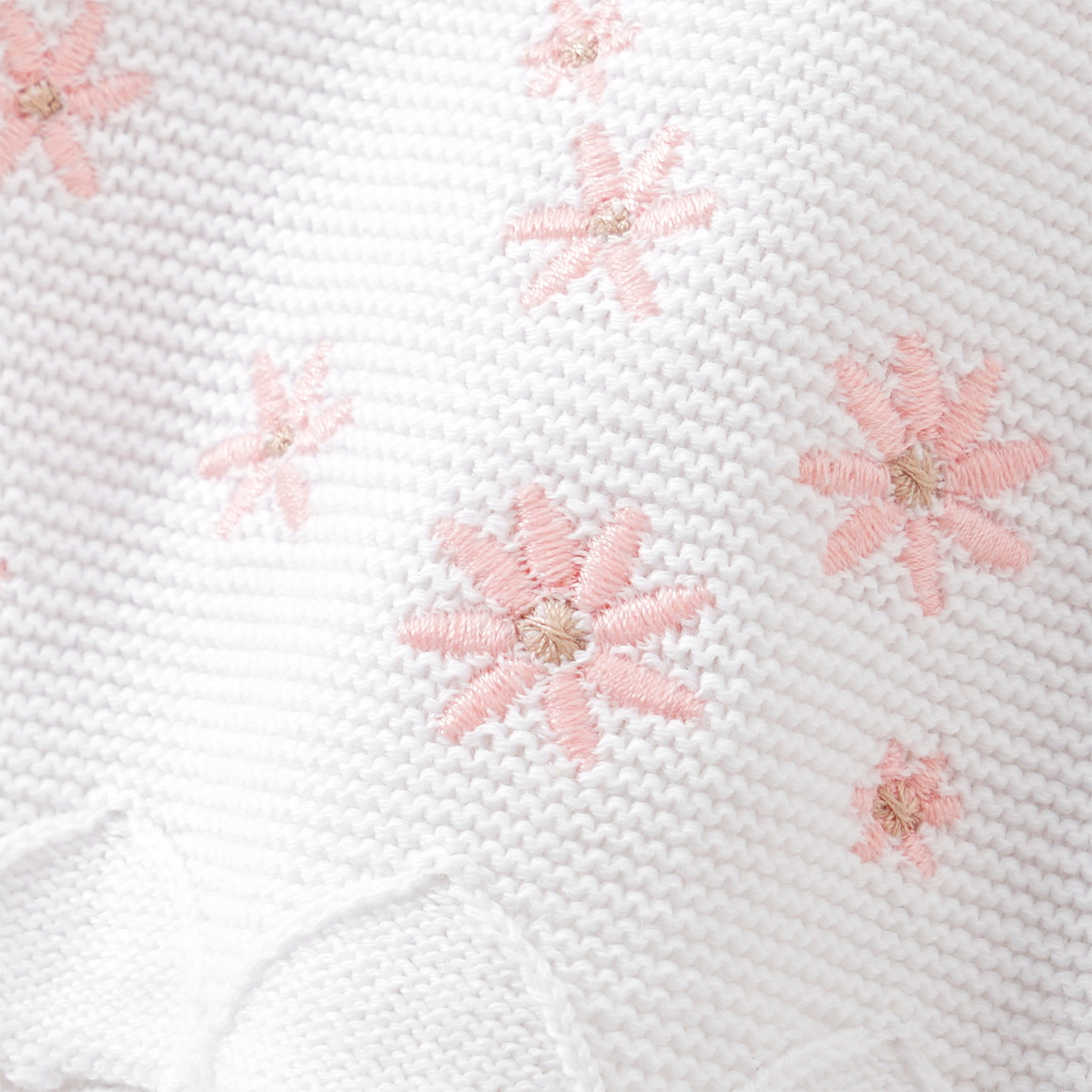 Topomini Baby Strickjacke mit Stickerei weiss