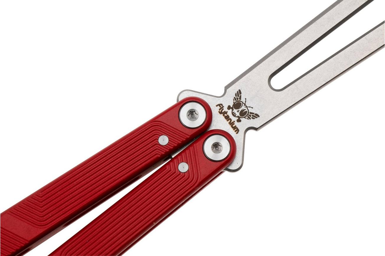 Flytanium Zenith Trainer 2.0 1385LRS Stonewash, Lava Red Aluminum, vlindermes trainer