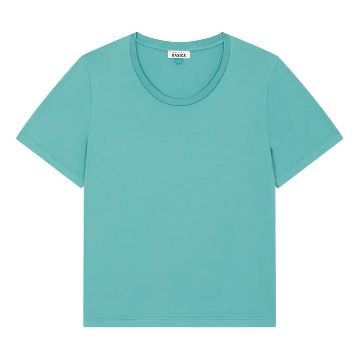 SMALLABLE BASICS T-Shirt Manches Courtes Coton Bio | Vert Menthe
