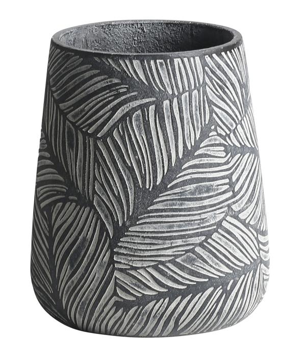 Dehner Kunststein-Vase Stanca, rund