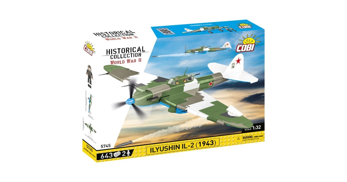 COBIHistorical Collection - Ilyushin IL-2 1943 Constructiespeelgoed  (Schaal 1:32)
