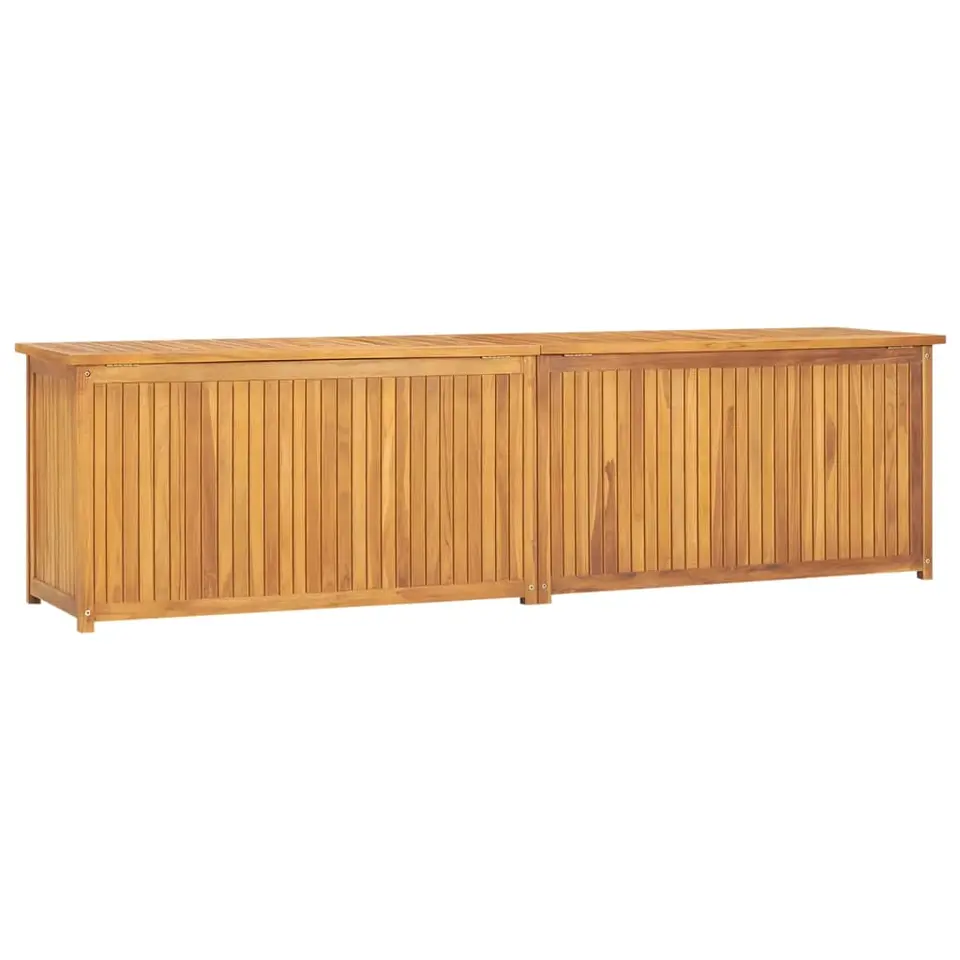 vidaXL - Tuinbox - Bruin - Teakhout - 200 x 50 x 55 cm