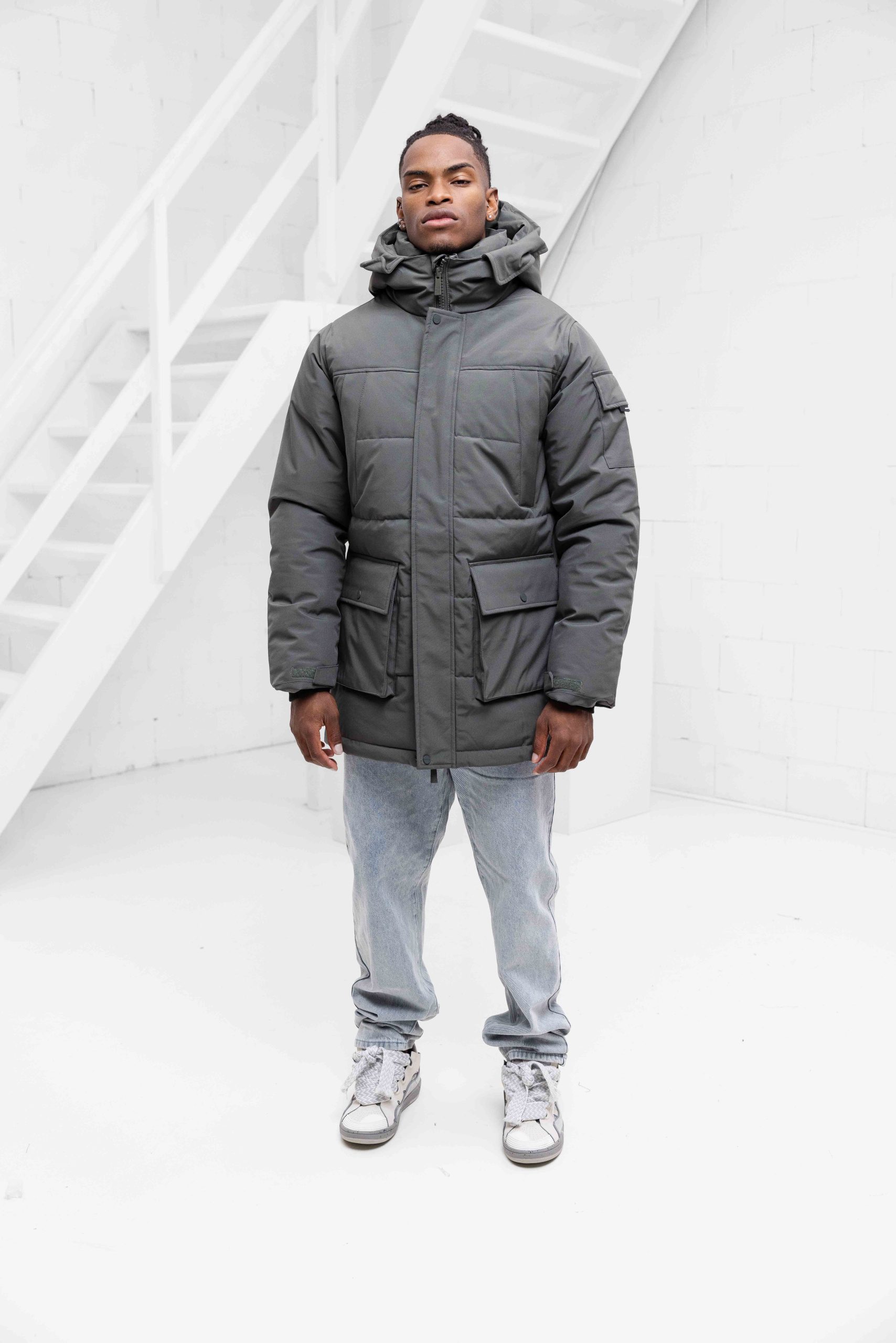 Black Bananas Commander V2 Parka Winterjas Heren Groen