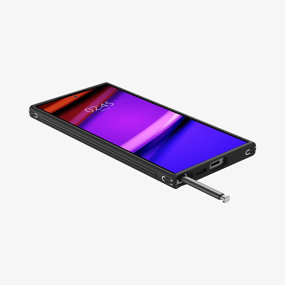 Samsung Galaxy S24 Ultra Cryo Armor Case Gummi Hülle (ACS07291) - Schwarz / Rot