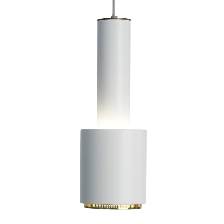 Artek - A 110 Handgranate Pendelleuchte, weiss / Messing