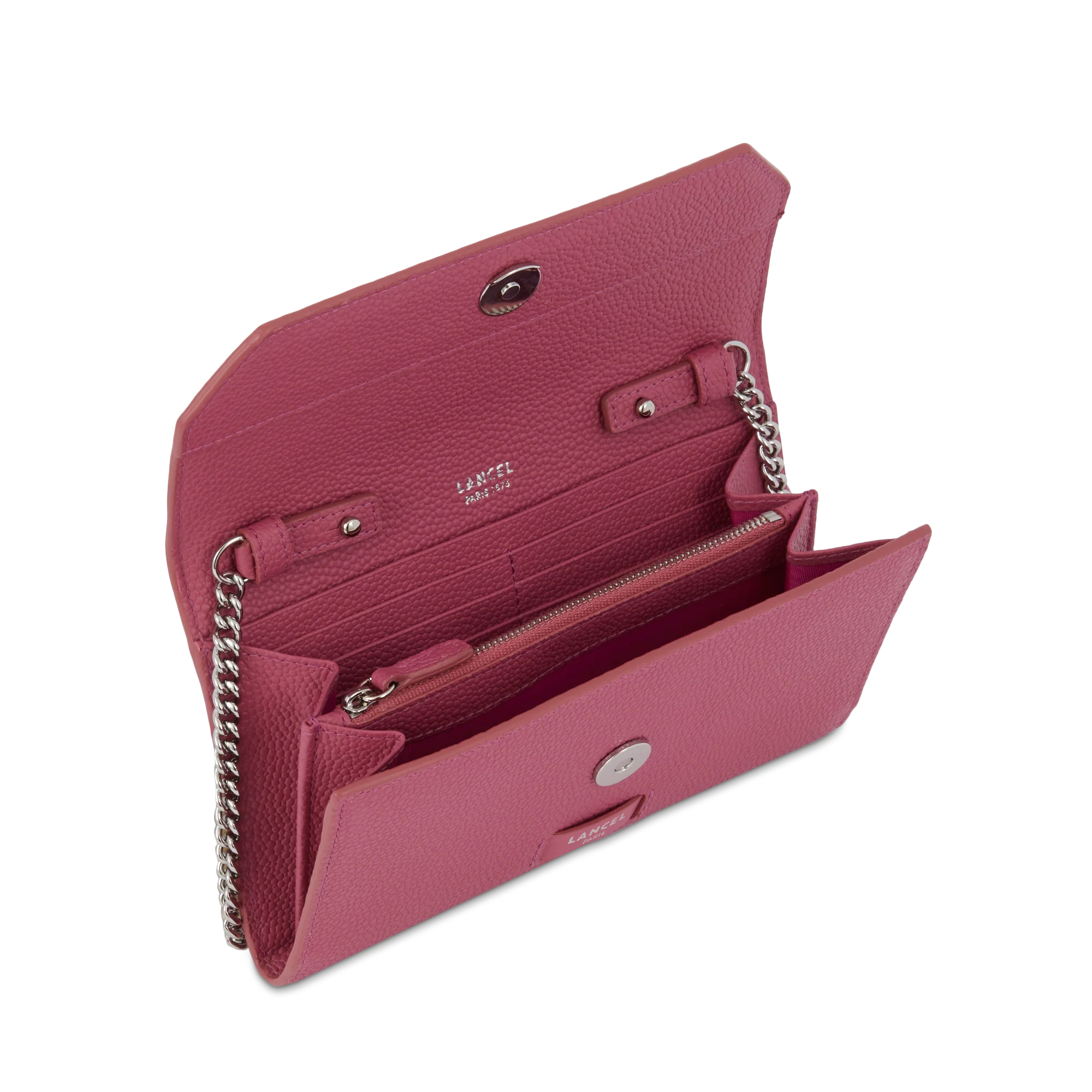 Portefeuille chaîne Ninon de Lancel-Cerise